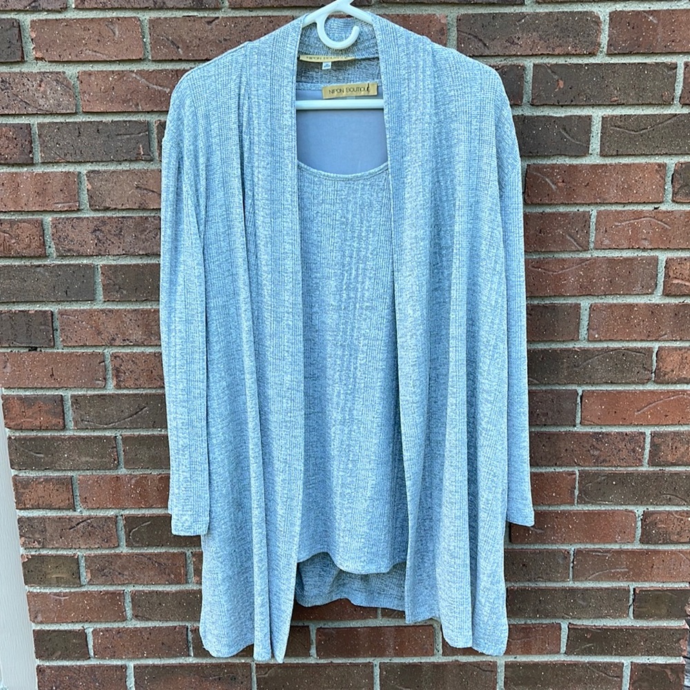 Nipon Boutique Plus Size Cardigan Set